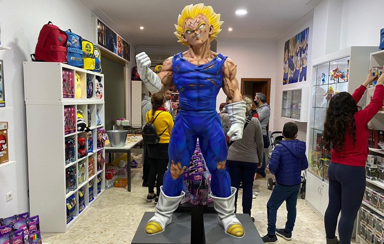 Figura Majin Vegeta en el interior de Guerrero 81